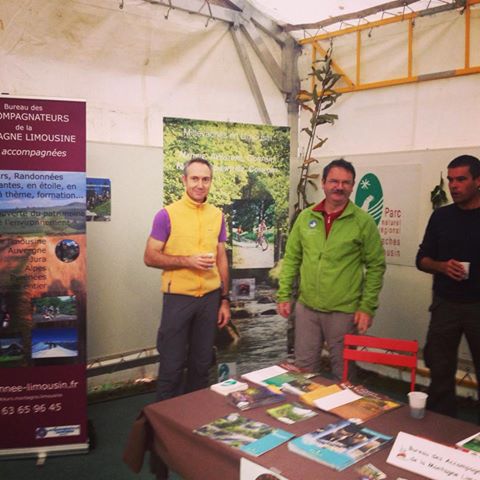 Les accompagnateurs de la Montagne Limousine au salon d'Eguzon