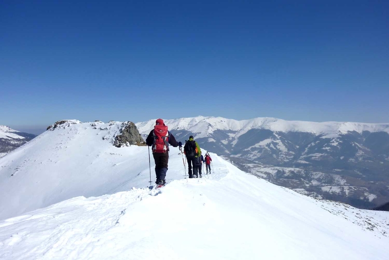 Raquettes à neige dans les Monts du Cantal